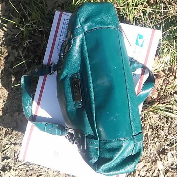 Relic By Fossil Handbag Purse Tote TEAL Green - Picture 5 of 8